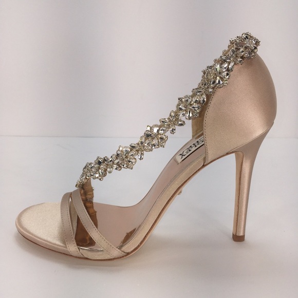 Badgley Mischka Voletta Satin Dress Heel Size 6M - Picture 2 of 13